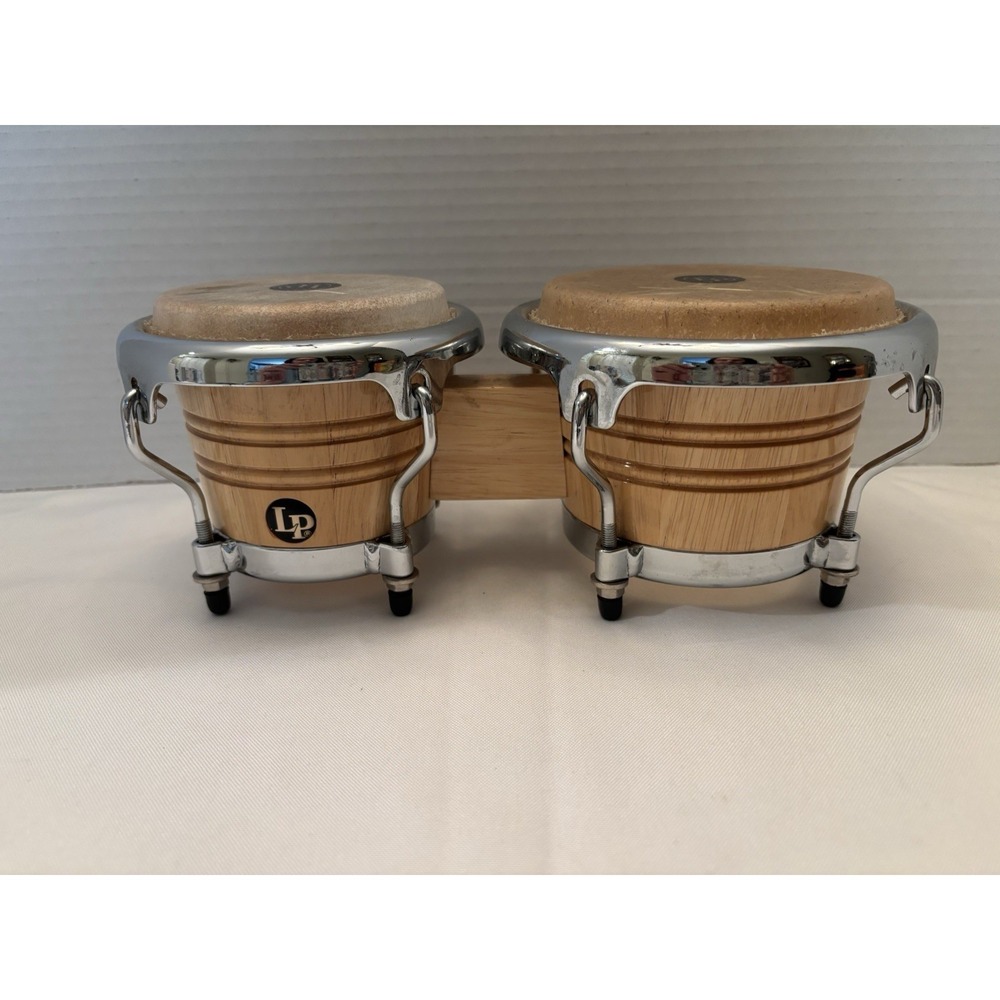 LP Music Collection LPM199 Wood Mini Tunable Bongos Drum Thailand